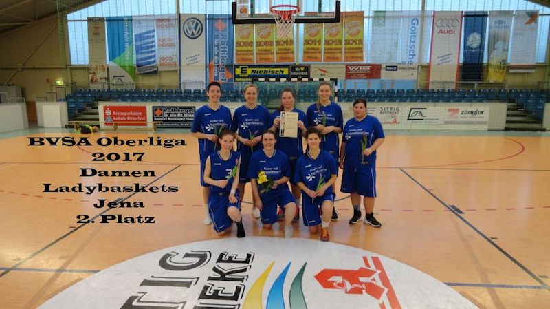 Oberliga Damen 2. Platz Ladybaskets Jena // Foto: BVSA
